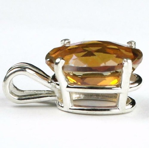 925 Sterling Silber Anhänger, Twilight Fire Topas, SP006 - Bild 2 von 4