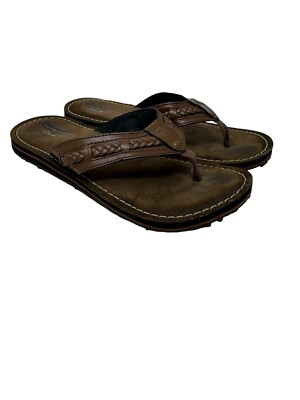 Collection by Clarks Fenner Nerice Brown Flip Flops Women's