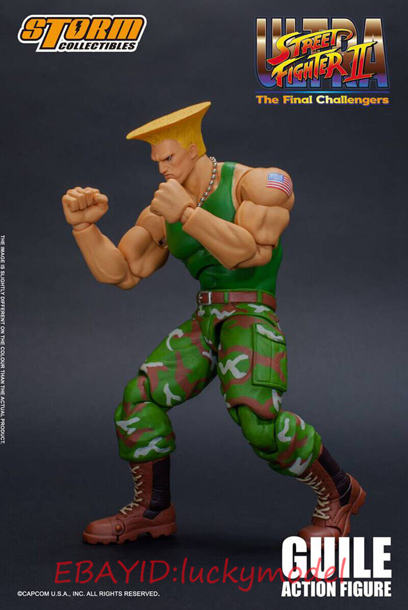 Original Storm Toys Guile-Figura Ultra Street Fighter II, modelo