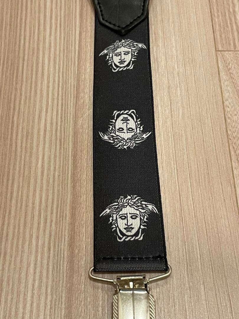 小物 vintage VERSACE suspenders VERSACE Suspender Black Used | eBay