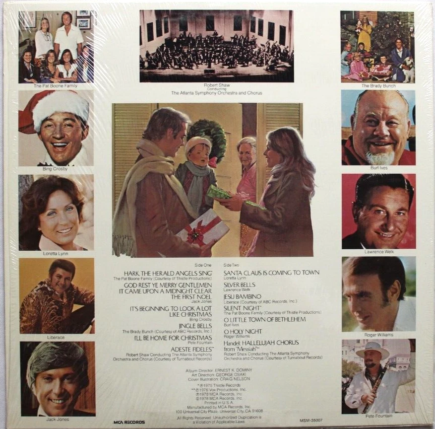 HOME FOR THE HOLIDAYS LP 12" MCA RECORDS VARIOUS ARTISTS *QUICK SHIP* Foto 2 de 2