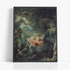 Quadro L’Altalena di Fragonard | Stampa su Tela Opera Famosa Rococò Q1487