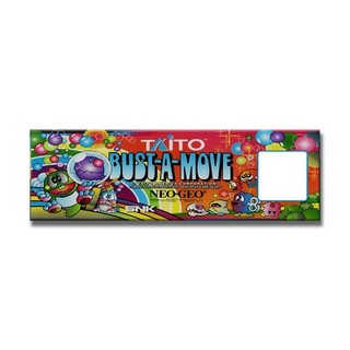 Bust A Move Premium Arcade Marquee Insert Reproduction Header/Backlit Sign