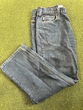 Carhartt Mens Jeans Relaxed Fit Straight Distressed Workwear Blue B460 DVB 40x32