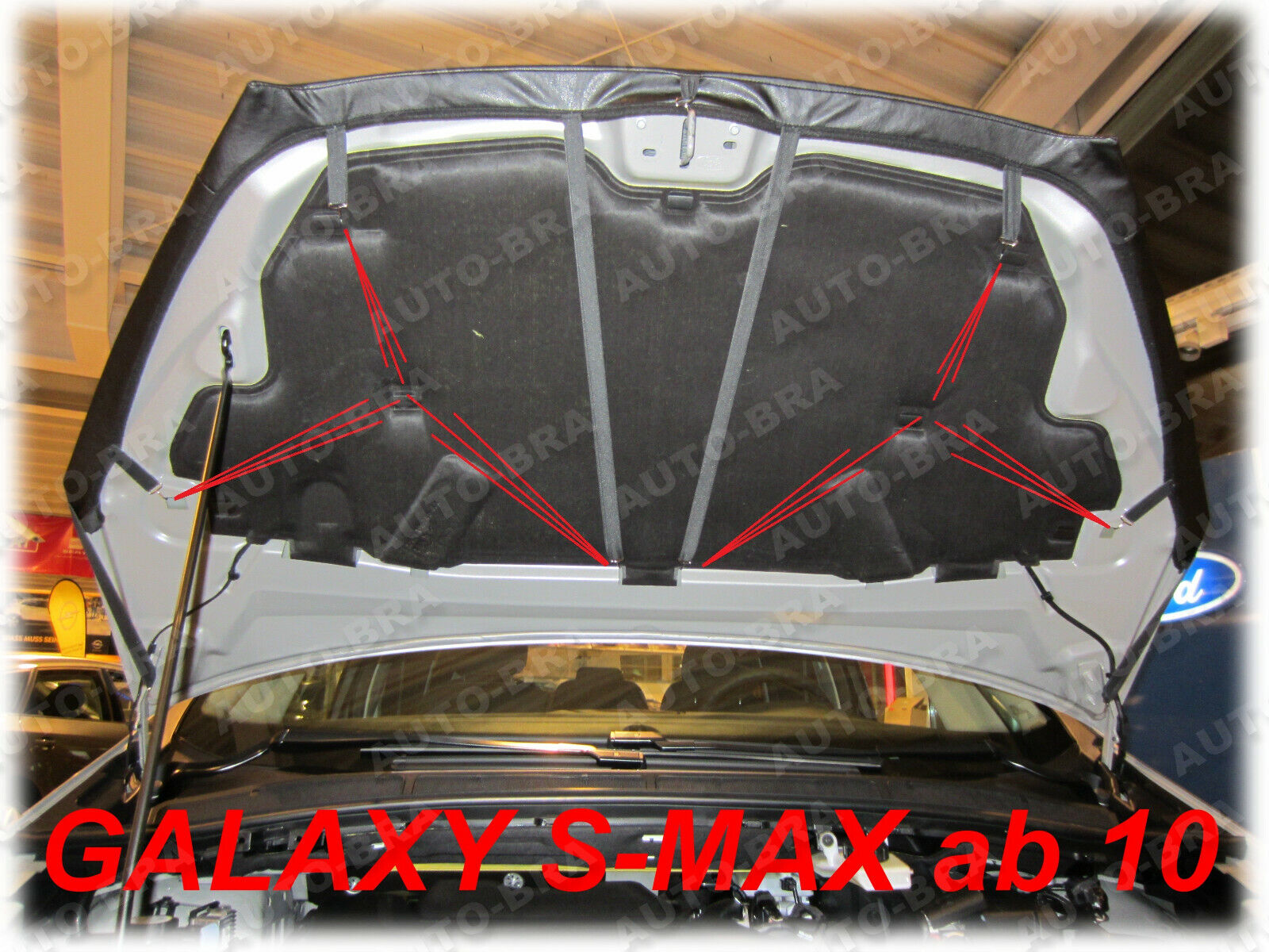 Bonnet BRA für Ford Galaxy S-MAX Bj. 2010 - 2015 Steinschlagschutz Haubenbra