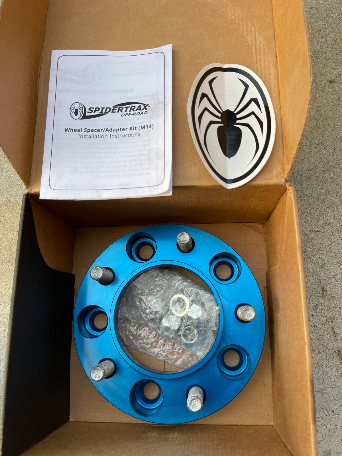 1 Spidertrax Wheel Spacer WHS023 1.25" thick, 5 on 150mm bolt circle 6061T6 Al