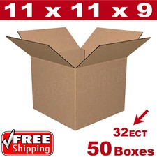 50 - 11x11x9 Cardboard Boxes Mailing Packing Shipping Box Corrugated Carton