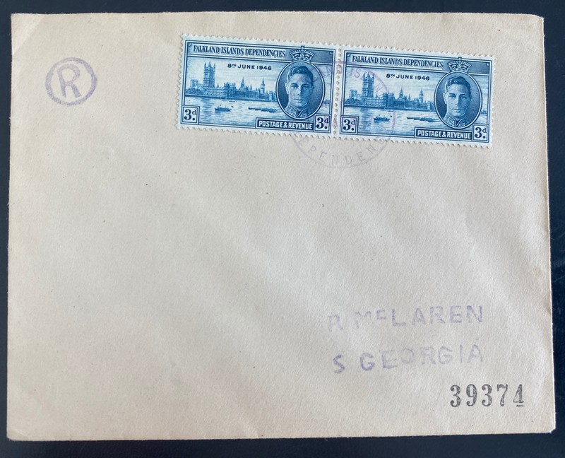 1947 Falkland Islands First Day Cover FDC Independence Cancel issue