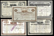 5 x Old Colony Railroad Company, Boston – 1876-1890