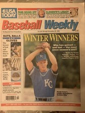 Baseball Weekly - Winter Winners December 29, 1992 David Cone  Roberto Clemente 