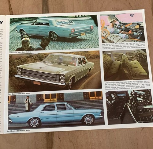 Ford 1966 folleto catálogo de automóviles publicidad Ford Fairlane Falcon Mustang vagón - Imagen 6 de 10