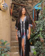 Lace bathrobe kimono summer jacket bathrobe natural fabrics