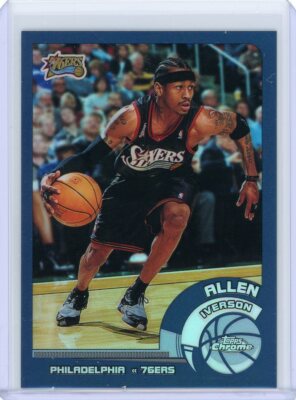 2002-03 Topps Chrome Basketball Refractor #3 Allen Iverson | eBay