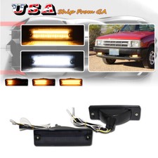 2pcs Smoked Switchback Led Drl Turn Signal Lights For Mazda 323 626 Pickup Truck