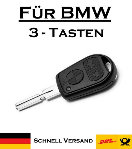 1x Autoschlüssel Gehäuse für BMW - Ersatz 3 Tasten PKW Funk Fernbedienung KS03 - 第 1/4 張圖片