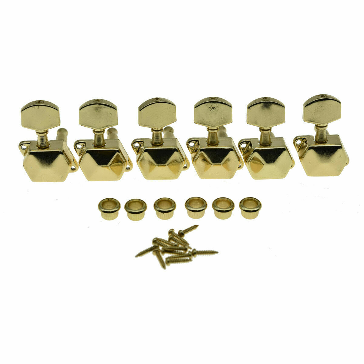Mécaniques semi-closed 6 en ligne gold pour réparer une guitare