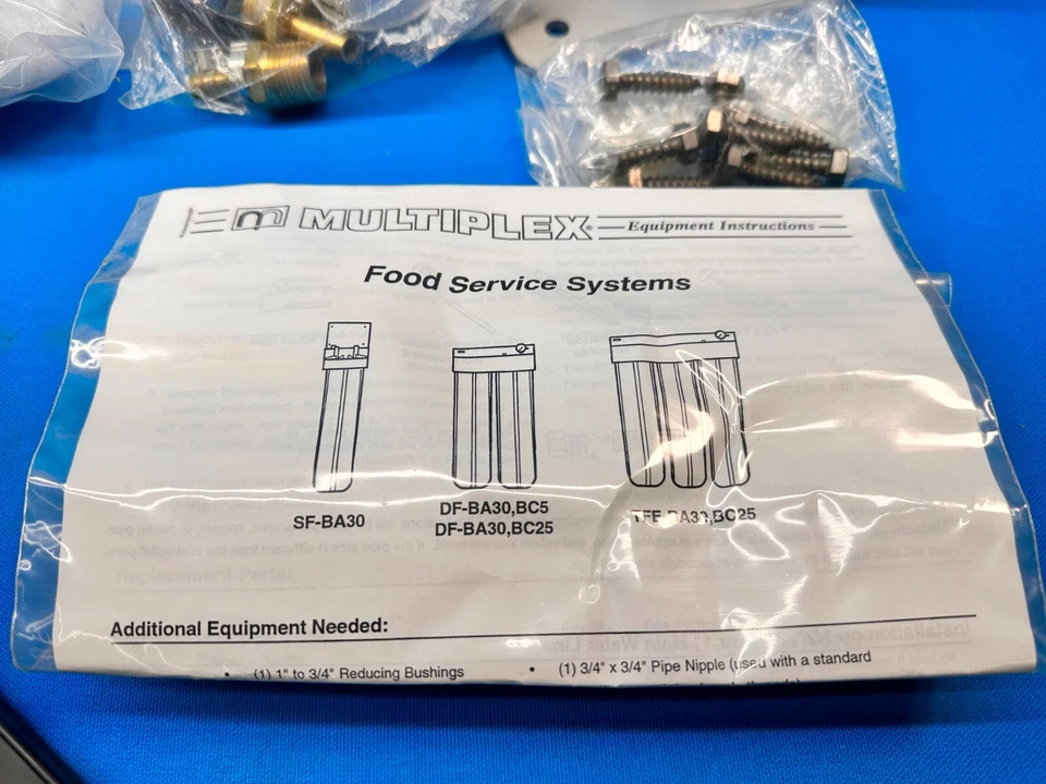 Sistema de servicio de alimentos Multiplex AMETEK SF-BA30 10" conjunto de filtro K0001024 Foto 2 de 4