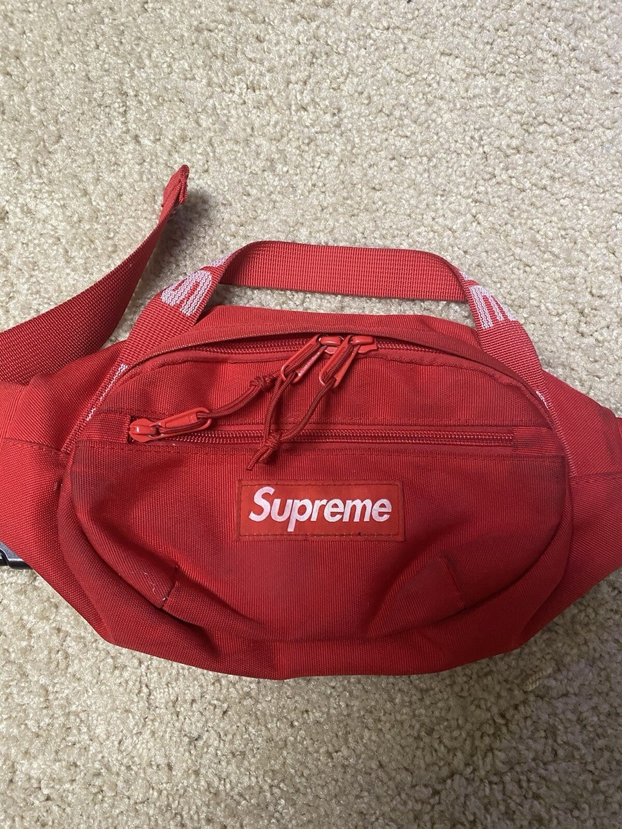 Supreme Waist Bag SS18 Fanny Pack Red | eBay