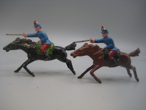 Lot De 2 Figurines En Plomb - Arabes Fantasia - Jouets Miniatures Anciens (Suisse) - BB39