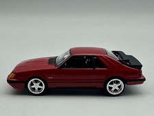 Auto World 1984 Ford Mustang SVO Foxbody, Red, 1:64, Excellent