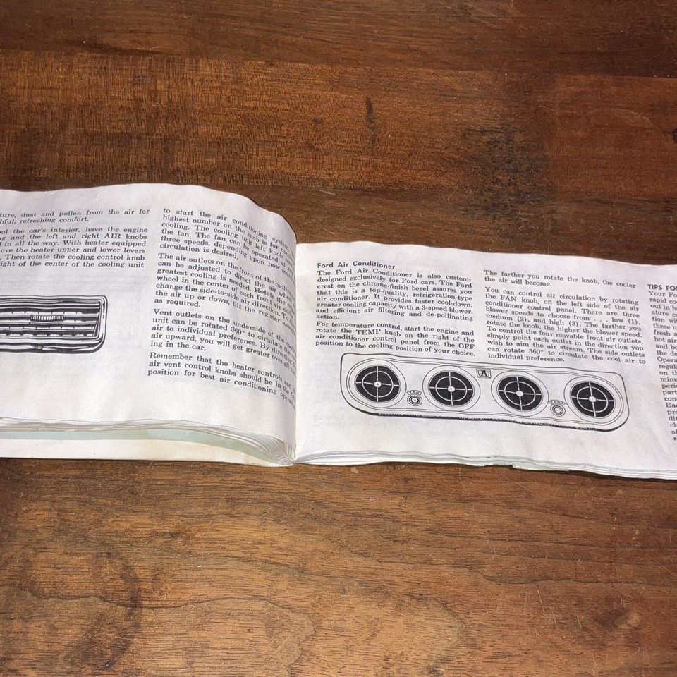 Ford 1964 registered owners manual vintage glove box Ford Motor Company