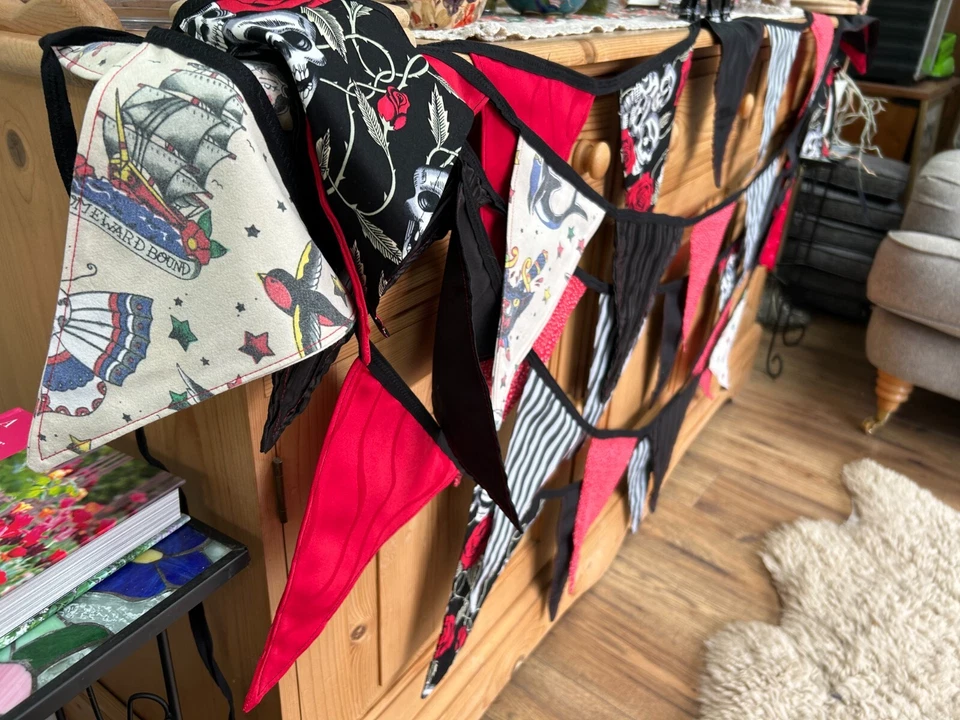 10 м ткань бандтинг (£ 1,60 м) черный бандтинг, готический бандтинг, альтернативная свадьба - Изображение 2 из 4