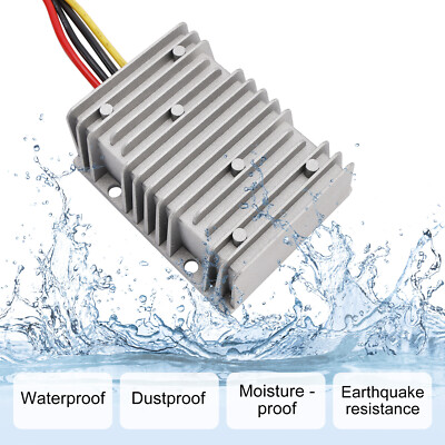 15A 360W Waterproof DC/DC Converter Power Supply Regulator 12V Step Up To 24V US