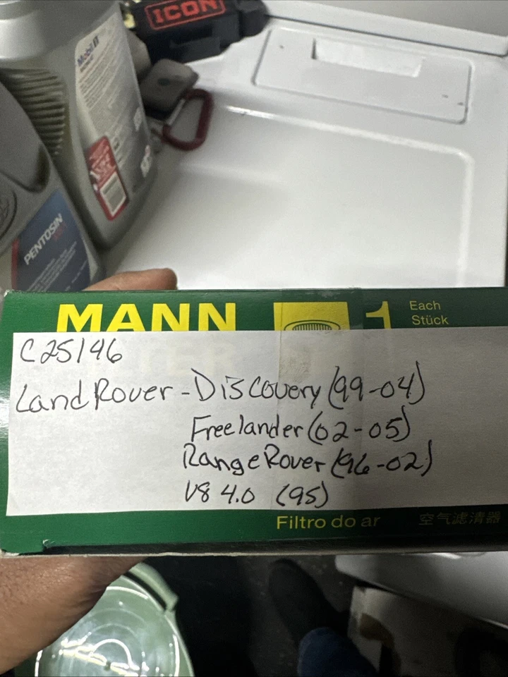 Filtro de aire MANN C25146 para Rover Discovery Freelander 96-02 ESR4238 Foto 2 de 3