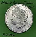 1896 P Morgan Silver Dollar $1 BU Brilliant Uncirculated 90% Silver
