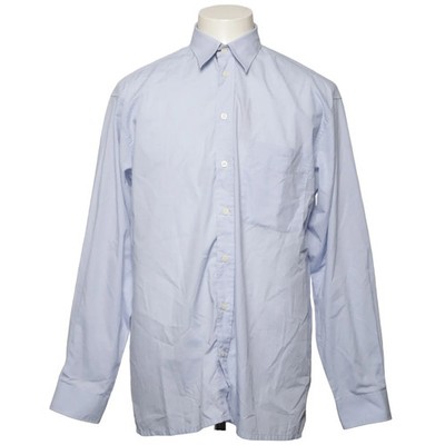 Bertolucci, Hemd, Größe: 39, Blau, Baumwolle/Polyester, Einfarbig, Herren #E14