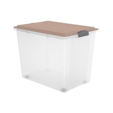 ROTHO Aufbewahrungsbox 70l Gartenbox Werkzeug Keller Lagerkiste Transportkiste