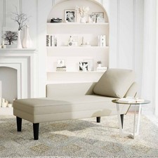 Chaiselongue mit Kissen & Rechter Armlehne Loungesessel Lounge Sofa Akzentsessl