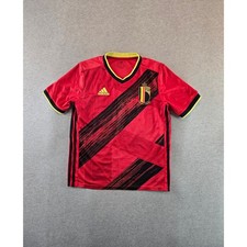 Adidas Soccer Jersey Kids Large Red Royal Belgian FA 1895 2020 Aeroready Shirt