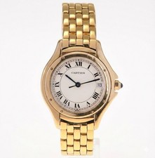Cartier Cougar Lady 18 Kt. / 750er Gelbgold Damenuhr Ref. 887906