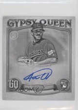 2020 Topps Gypsy Queen Mini Rookie Black & White 37/50 Aaron Civale Auto v1x