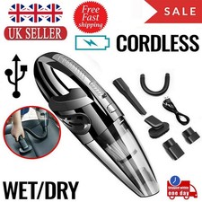Rechargeable Wet&Dry Cordless Car Vac Hand Held Vacuum Cleaners Small Hoover UK