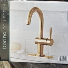 Glacier Bay Dorind Single-Handle 1-Hole High-Arc Bathroom Faucet - Brushed Gold