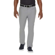 NWOT Greg Norman Men's 36x32 Gray Stretch Flat-Front Performance Golf Pants