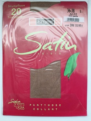 ERGEE Strumpfhose Satin Seidig 20 DEN 36-38 Perle Glanz NEU OVP