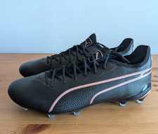 Puma King Ultimate FG/AG Men's Size 12 Leather Soccer Cleats Black 107563-07