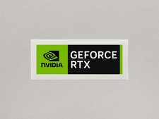 NVIDIA RTX Sticker GeForce Logo Badge Label GPU Laptop PC Case Decal 35x12 mm 