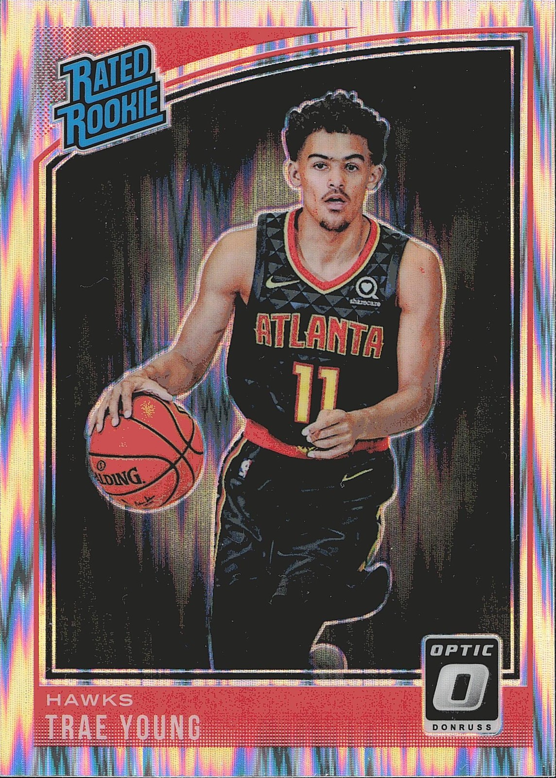 2018-19 Donruss Optic #198 Trae Young Shock RC