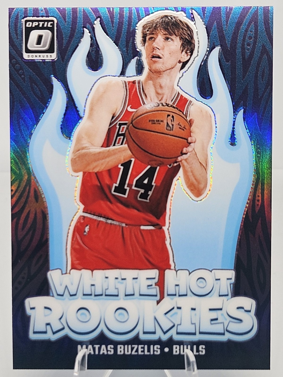 MATAS BUZELIS RC 2024-25 Panini Optic NBA White Hot Rookies Silver Prizm #10