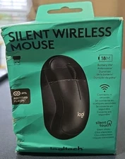 2x Logitech Silent Wireless Mouse - Black Damaged Package 