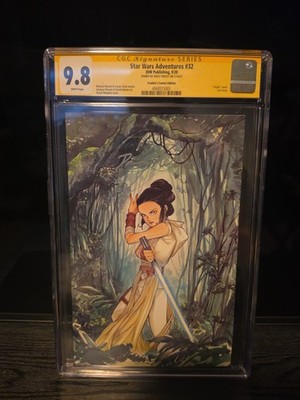 Star Wars Adventures #1 Cgc 9.8 Frankie's Comics Signed By Daisy Ridley