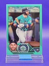 Tommy La Stella 2023 Topps Chrome Update Aqua Refractor SP 30/199 🔥 Mariners