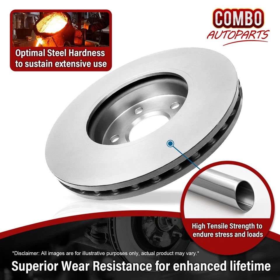 Rotores de freno de disco traseros para Chevrolet C4500 Kodiak 2003 2004 2005 2006 2007 2008 Foto 2 de 4