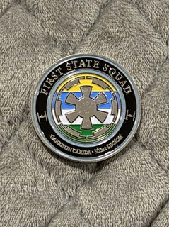star wars 501st legion challenge Coin Garrison Carida First State Squad V1 Silve