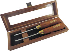 Skew Paring Chisels Set with Wooden Box