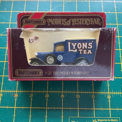 Matchbox Models of Yesteryear - Lyons' Tea Y-22 1930 Model A Ford Van - Die Cast
